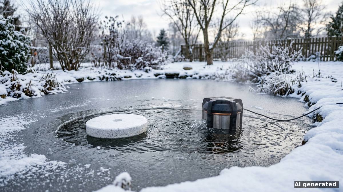 Eisfreihalter für den Teich im Vergleich 2026: Wann Styropor reicht — und wann nicht