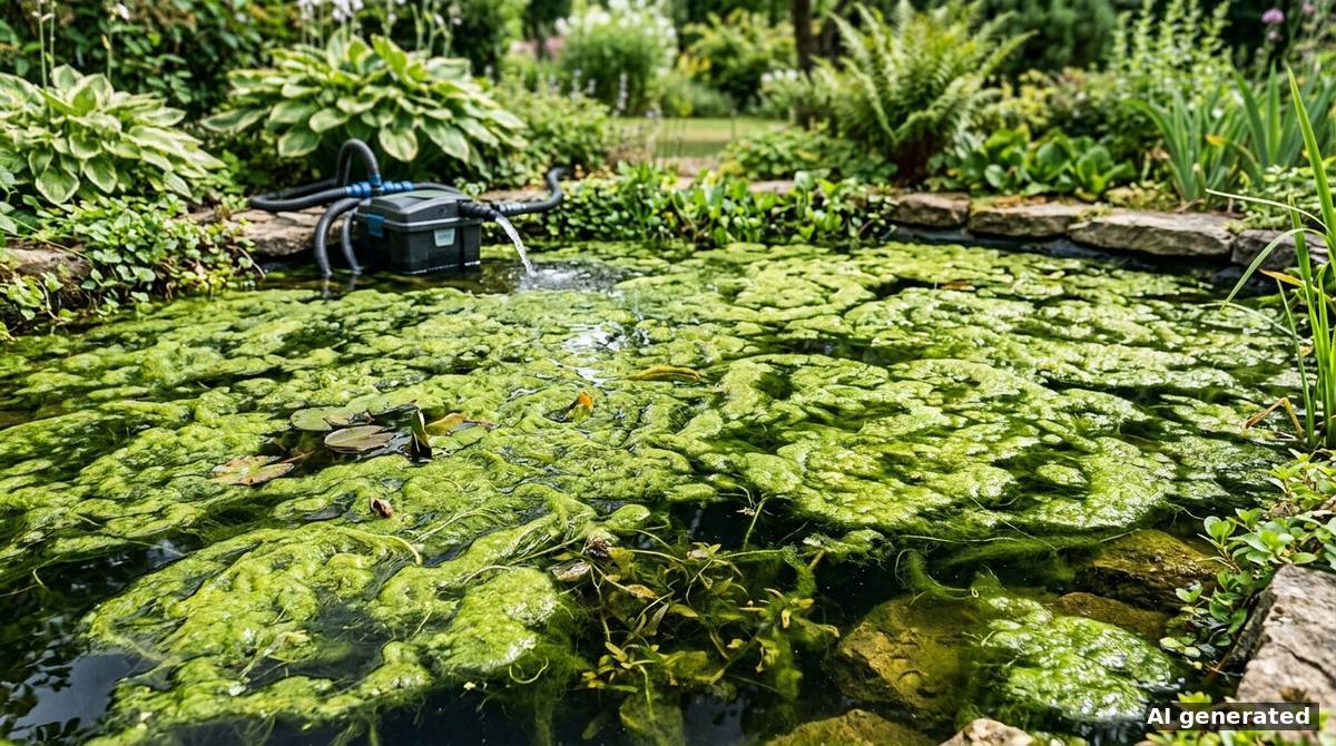 Fadenalgen im Teich loswerden — warum dein Filter machtlos ist