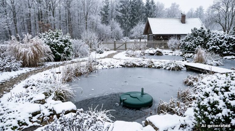 Teich winterfest machen: Schritt für Schritt sicher durch den Winter