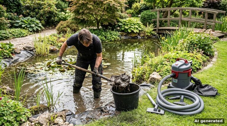 Teichschlamm entfernen: mit und ohne Sauger — was wirklich funktioniert