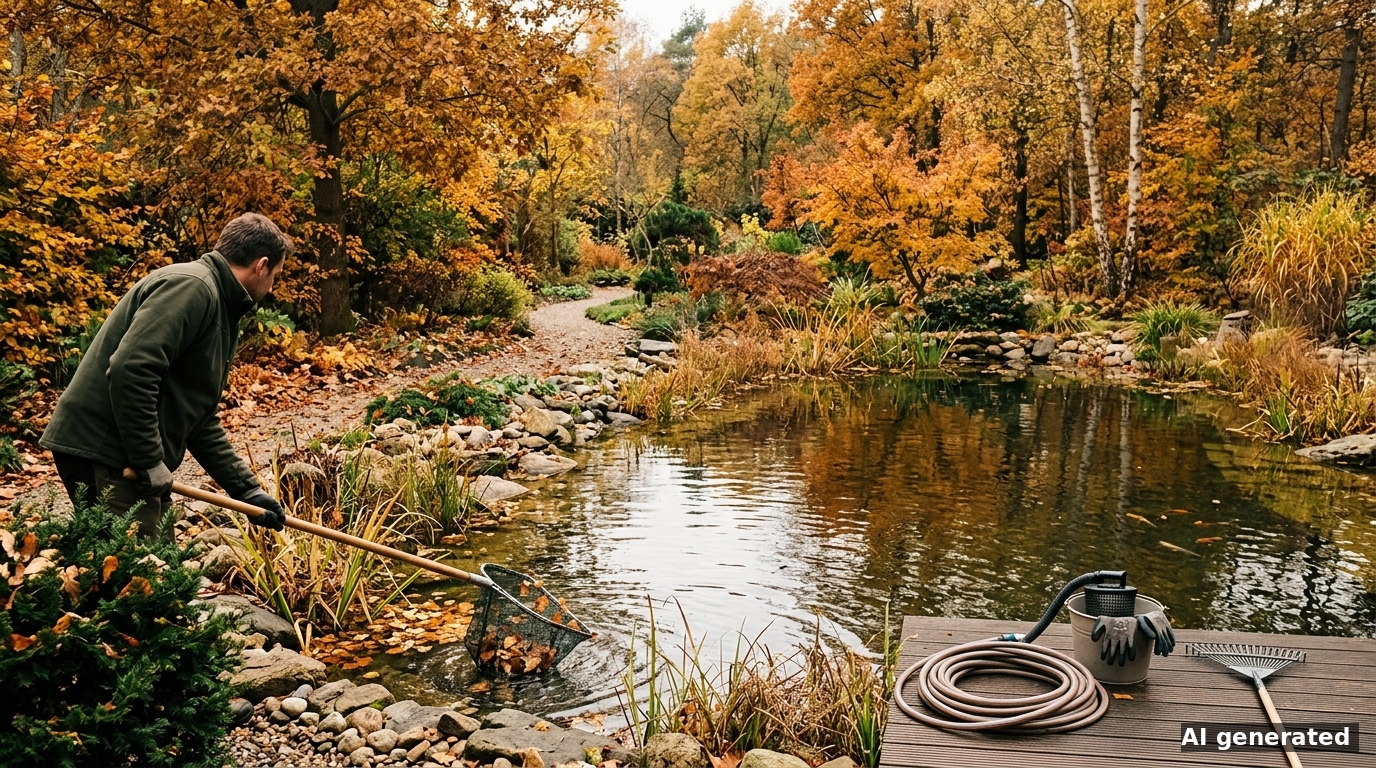 Teich winterfest machen: Die 7-Schritte-Checkliste für September bis November